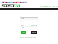 Tablet Screenshot of affiliatehub.skybet.com